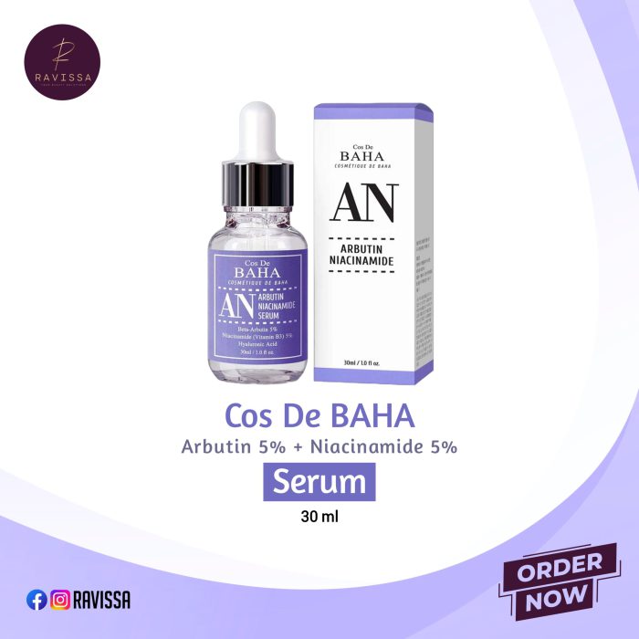 cos de baha arbutin + niacinamide serum