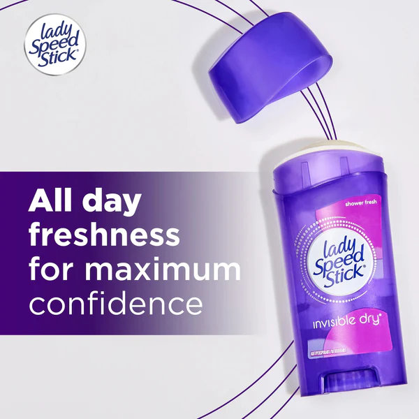 LadySpeedStickInvisibleAntiperspirantDeodorant ShowerFresh65gP7