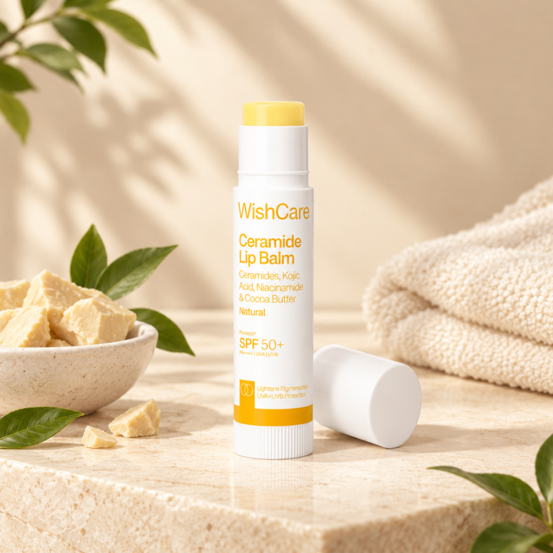 Warm Natural Lip Balm Still Life