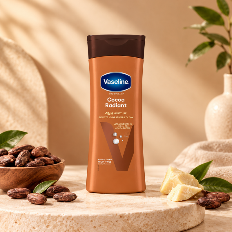 Vaseline Intensive Care Cocoa Radiant 48H Moisture Body Lotion