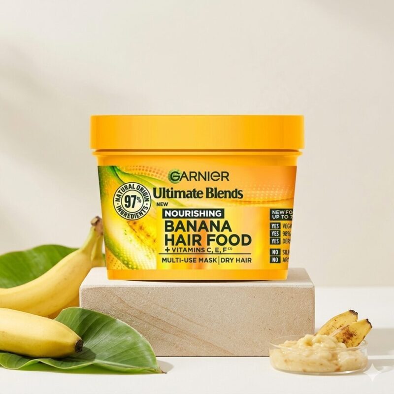 Garnier Ultimate Blends Hair Food Banana 3-in-1 Dry Hair Mask Treatment 400ml