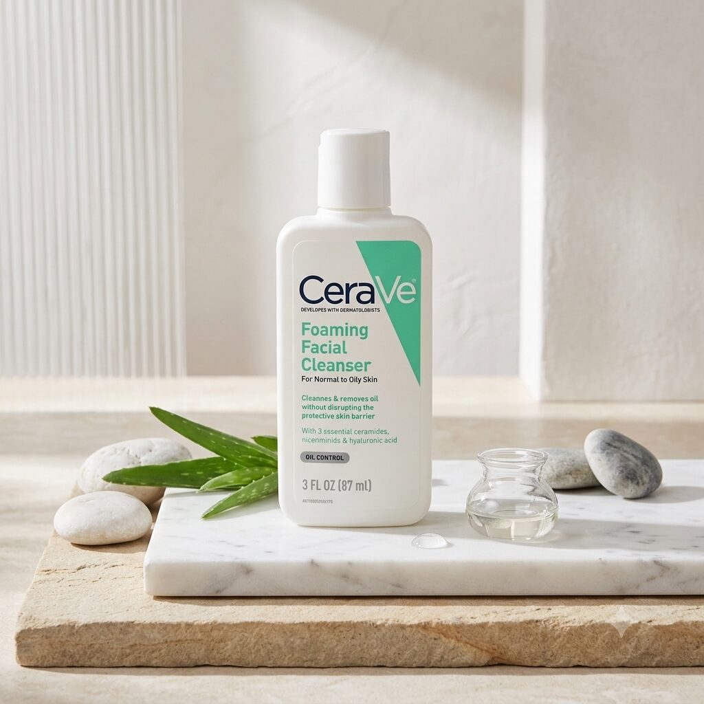 CeraVe Foaming Facial Cleanser for Normal to Oily Skin 87ml GeminCeraVe Foaming Facial Cleanser for Normal to Oily Skin 87mli Generated Image 229ex1229ex1229e