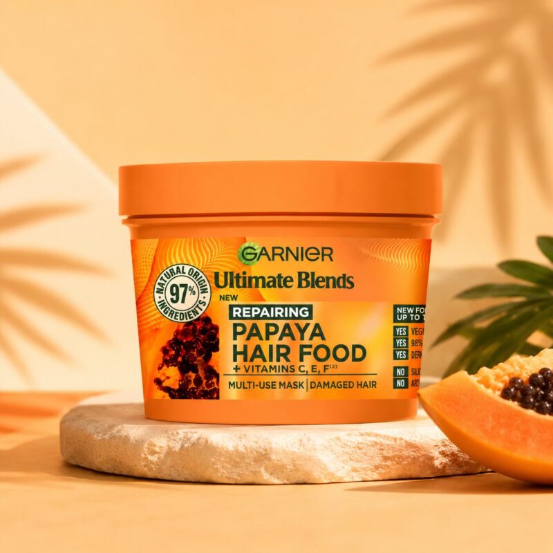 Garnier Papaya Hair Food 3-in-1 Hair Treatment Mask 400ml