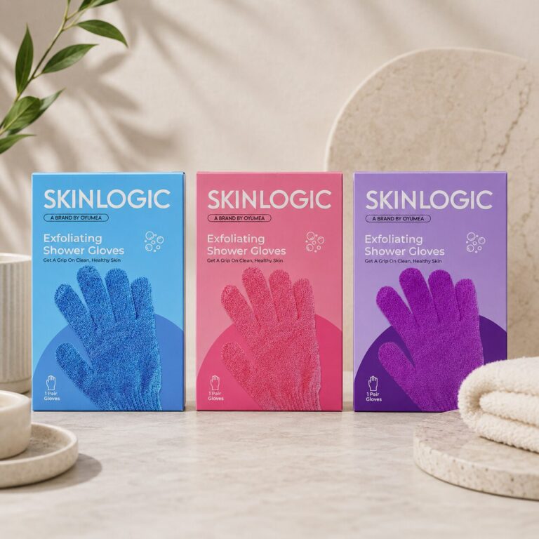 Skinlogic Bath And Body Exfoliating Body Gloves 1 Pair