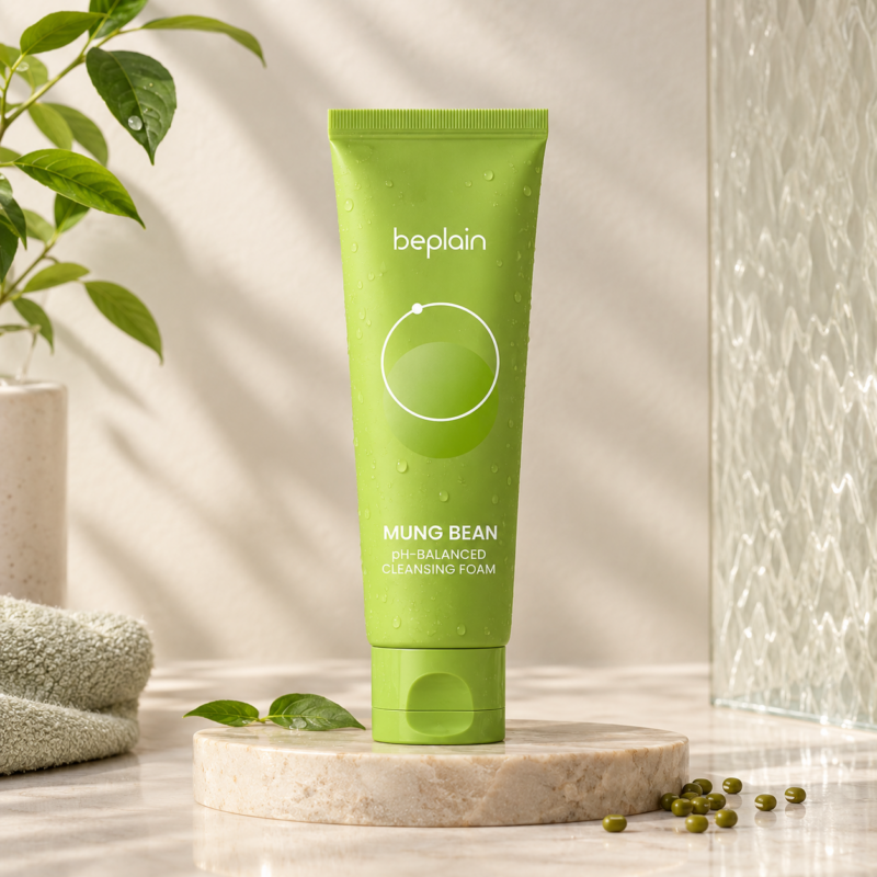 BEPLAIN Mung Bean pH-Balanced Cleansing Foam - 80ml