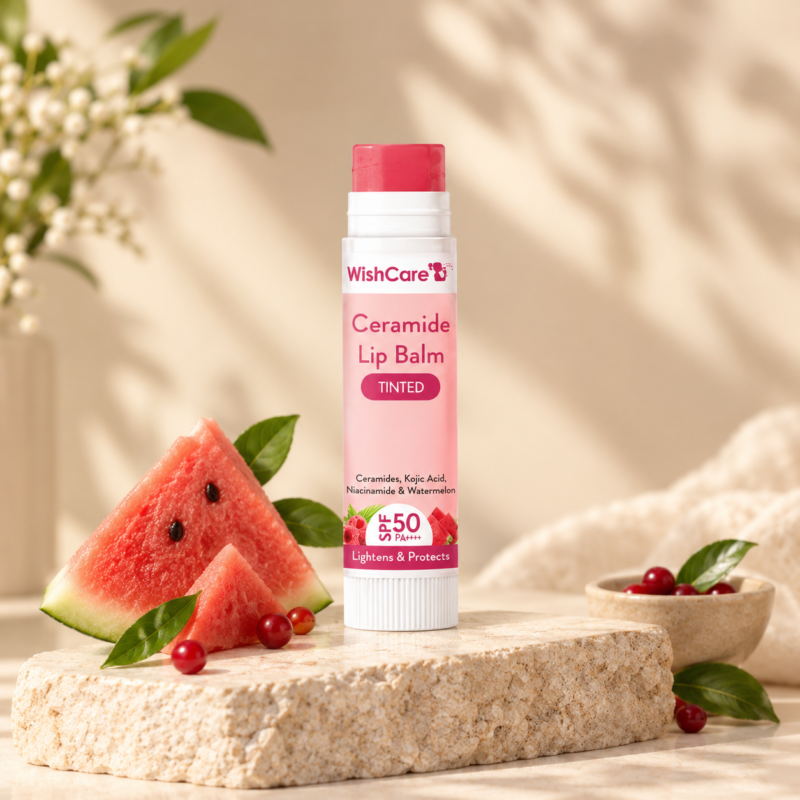 Wishcare Ceramide Lip Balm with SPF 50 PA+++ Tinted 5g (Old Version)
