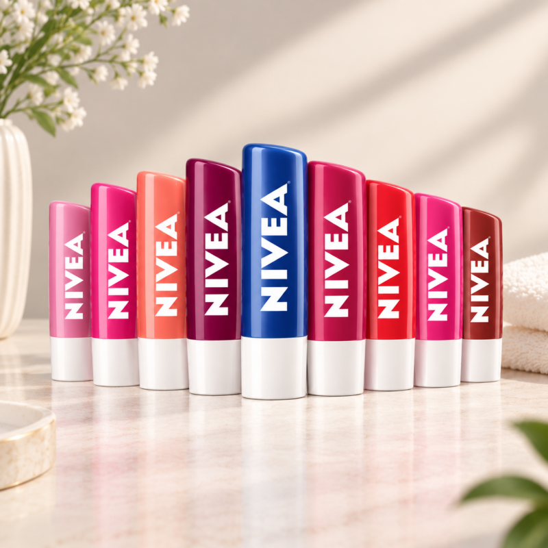 Vibrant NIVEA Lip Balm Lineup